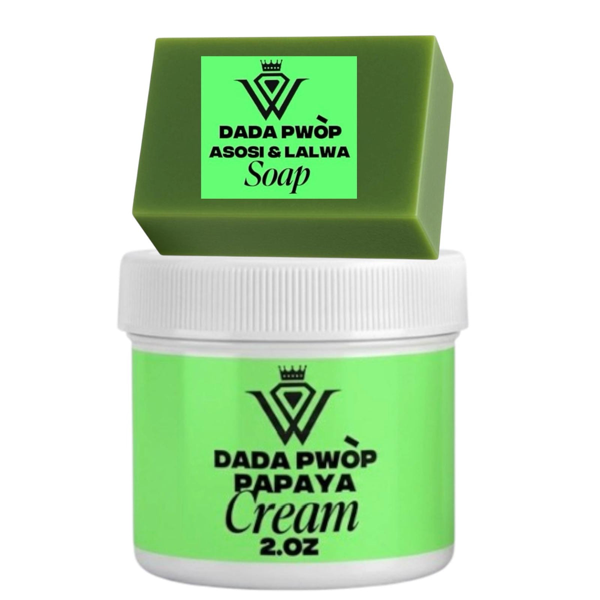 PAPAYA JANM & DADA CREAM SET 2 PIECES