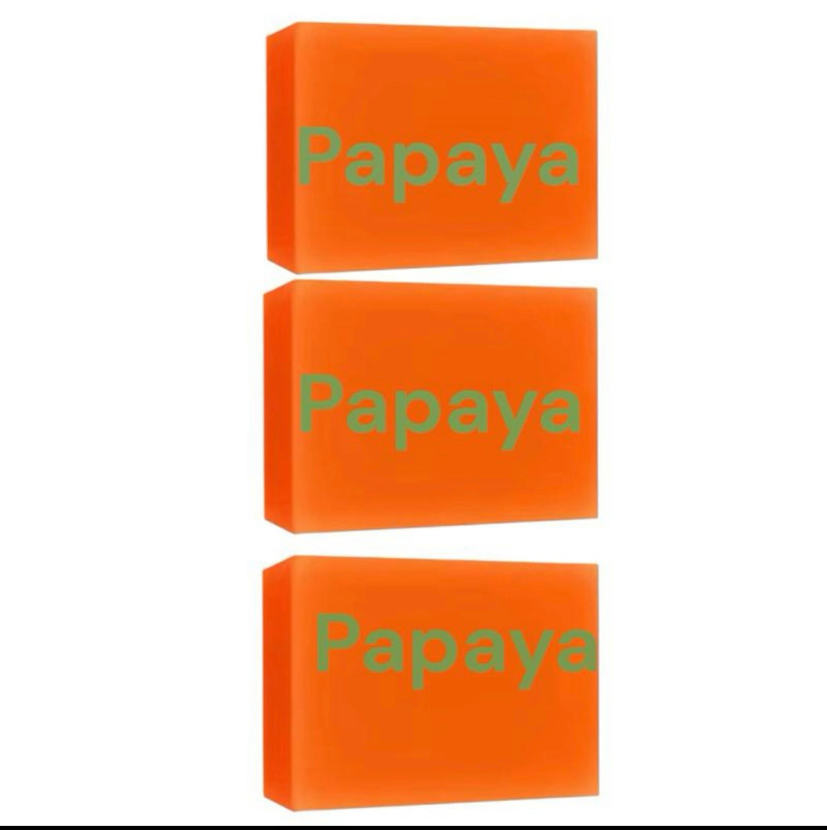 PAPAYA SOAP 3 PIECES SAVON